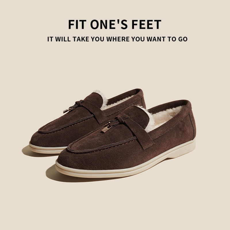 Women's Outdoor Wear Tods Matte British Style Popular Genuine Plus Loafers