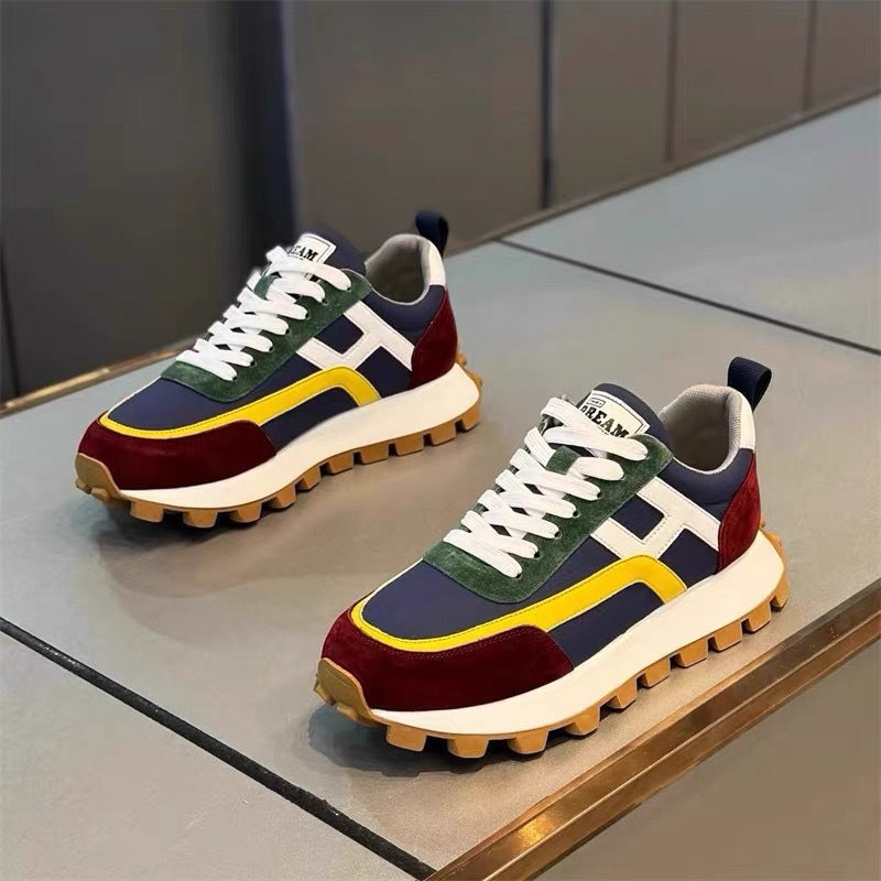 Men's Surface Breathable Solid Color Fashion Lightweight Korean Sports Men's Shoes