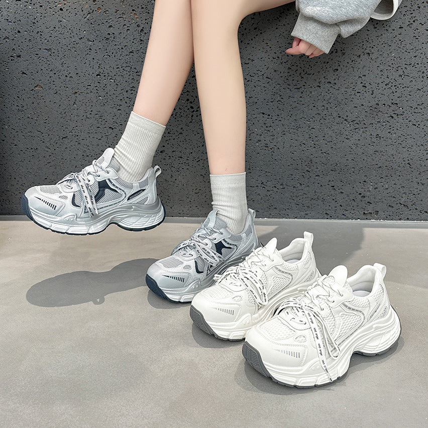 Women's Thick-soled Heightened Daddy Lightweight Little Wild Women's Sports Shoes