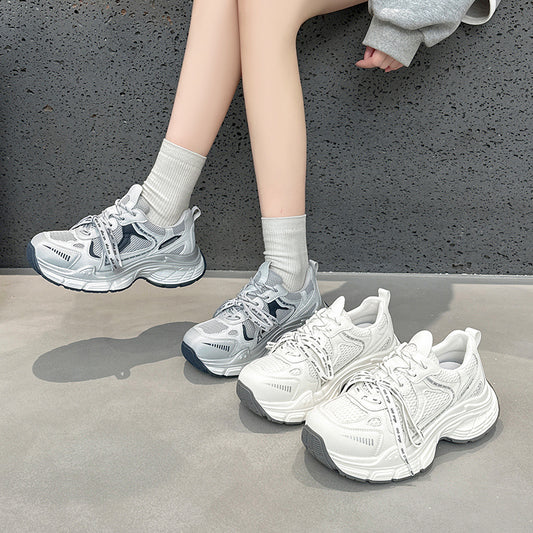 Women's Thick-soled Heightened Daddy Lightweight Little Wild Women's Sports Shoes