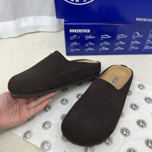 Women's & Men's Muller Genuine Potato Slip-on Closed Toe Leisure Lovers Flat Slippers