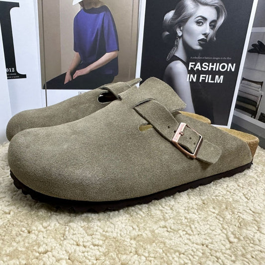Women's & Men's Authentic Toe Box Thick Bottom Mulberry Cork Pure Thick-soles Slippers