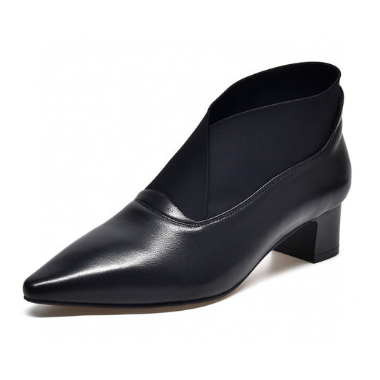 Women's Pointed High Deep Mouth Pumps Niche Women's Shoes