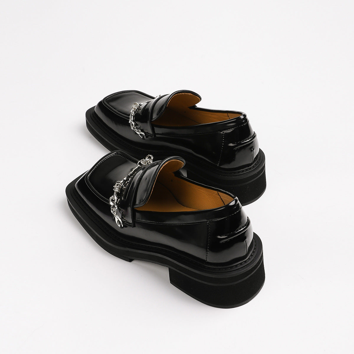 Women's Early Spring Style Square Toe Chain Women's Shoes