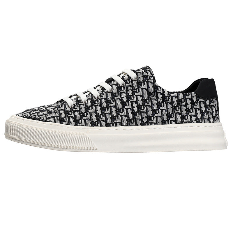 Men's British Style Breathable Cloth Slip-on Men's Canvas Shoes