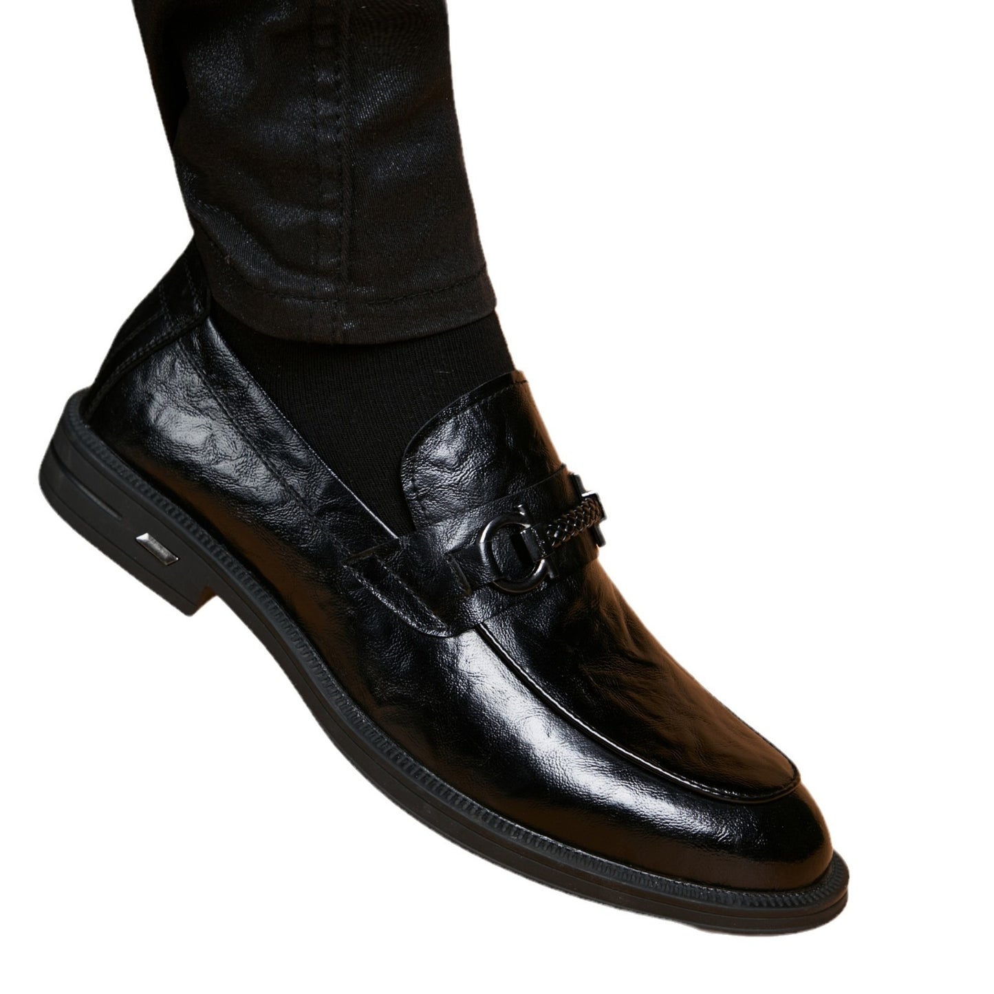 Men's Four British One Pedal Breathable Trendy Korean Style Men's Shoes
