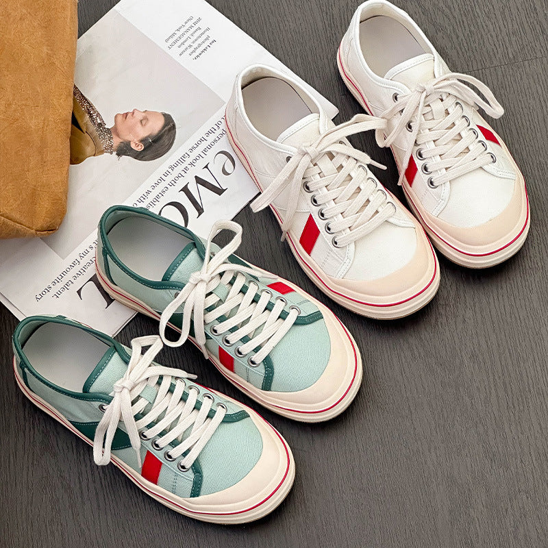 Women's Retro Thin Lightweight Breathable White Sports Women's Casual Shoes
