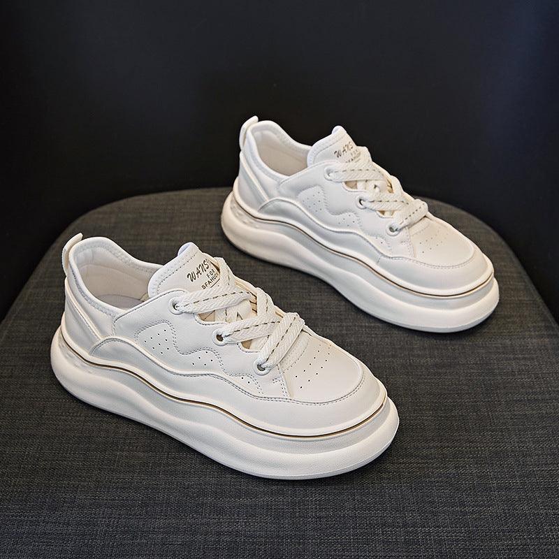 Women's & Men's Spring White Platform Flat Sports Plus Men's Shoes