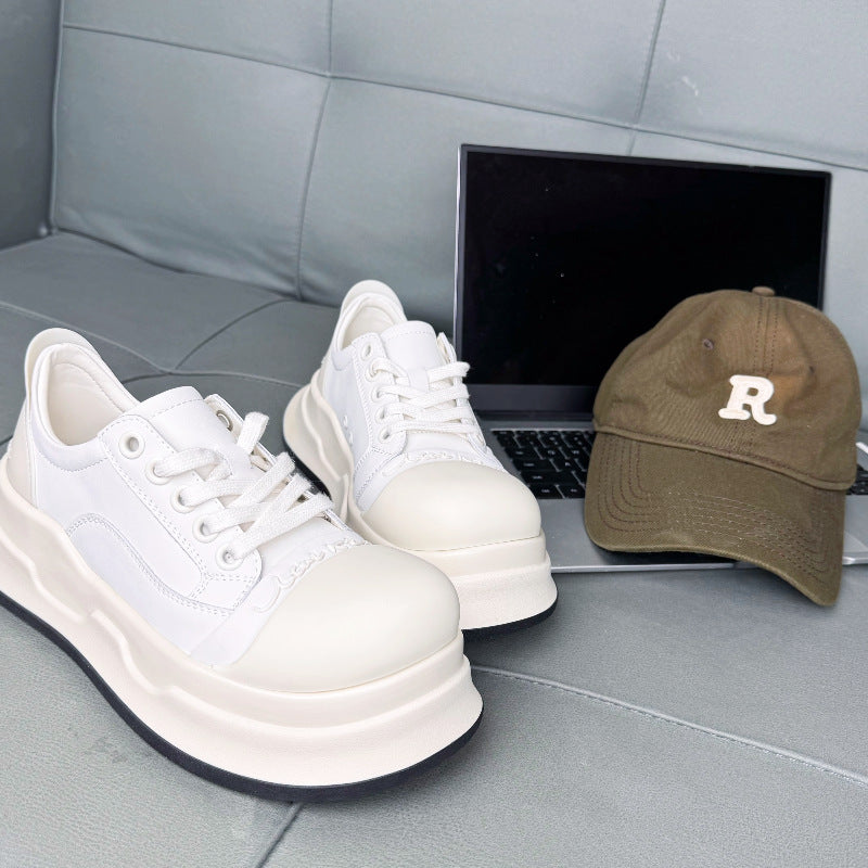 Women's Mickey Big Head American Retro Platform Height Sneakers