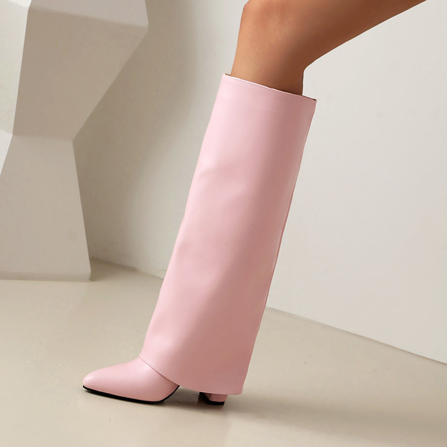 Women's Plus Size Thick High Tube Length Boots