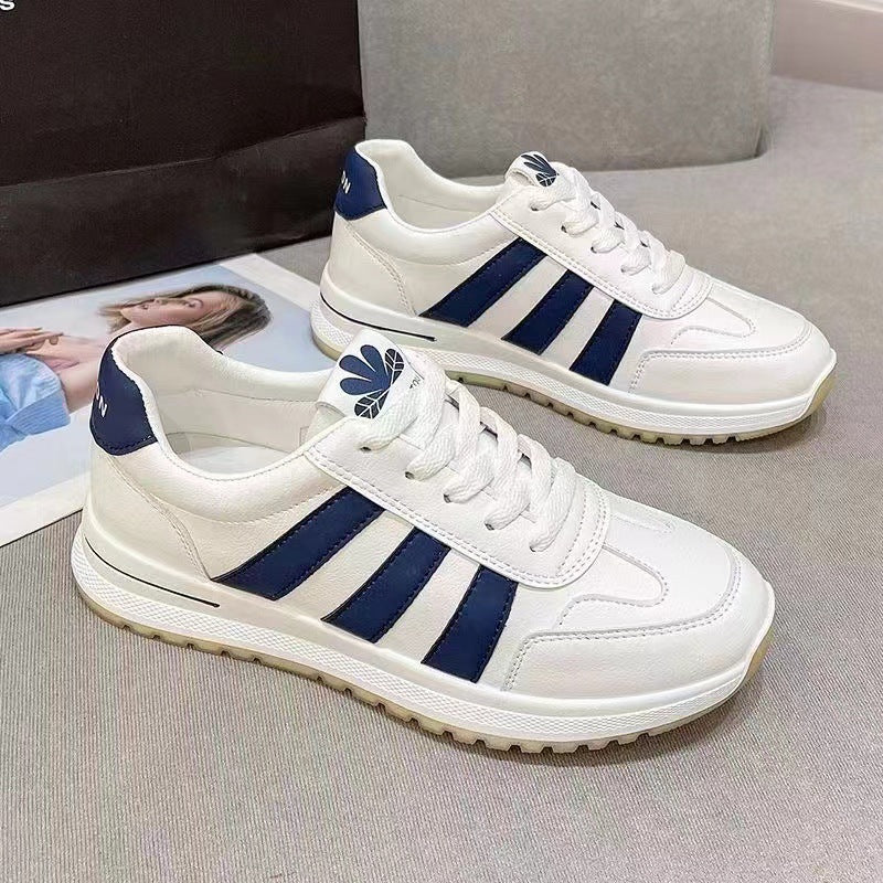 Women's Fashionable White Lightweight Comfortable Fashion Soft Sneakers