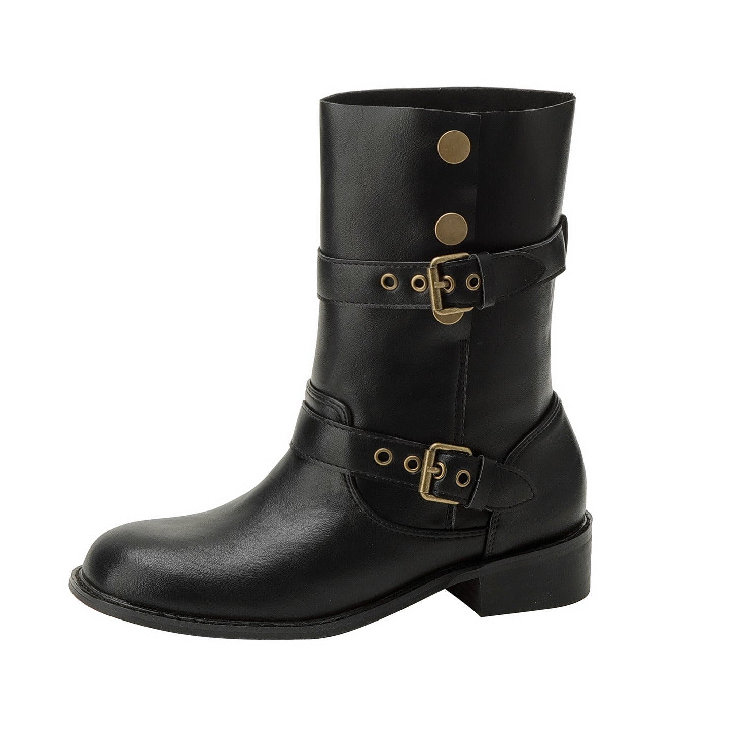 Women's For Brown Fashion British Style Two-way Wear Women's Leather Boots