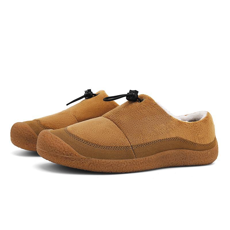 Women's Small Sheep Hooves Flat Warm Brush Outdoor Men's Shoes