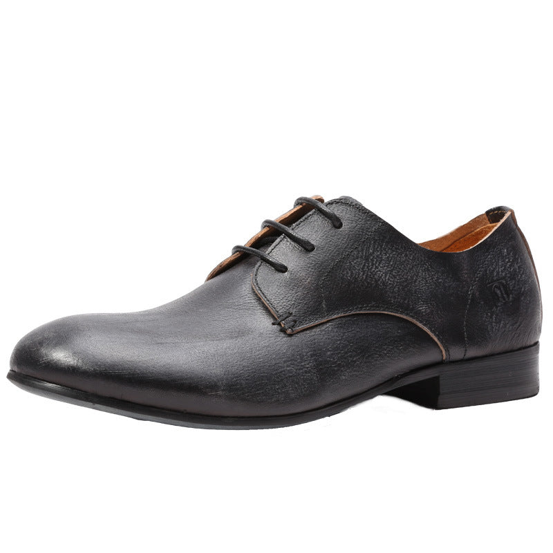 Men's Vintage Breathable The Skin Genuine England Style Handmade Leather Shoes