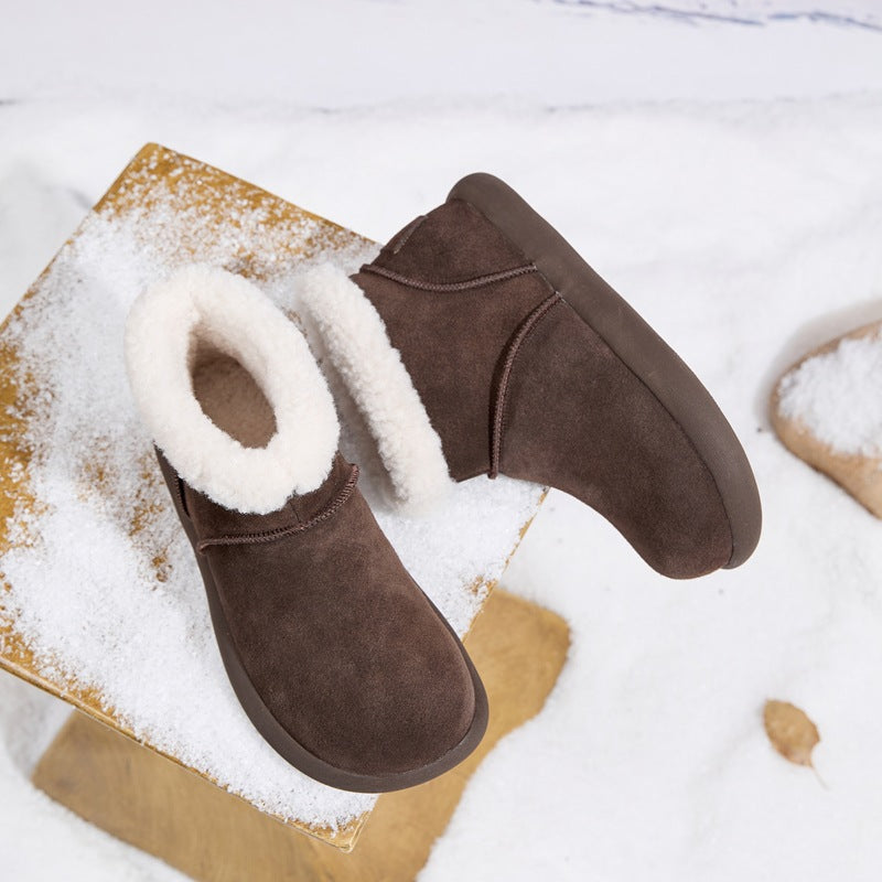 Women's Increasing Insole Fleece-lined Thickened Fur Integrated Women's Snow Boots
