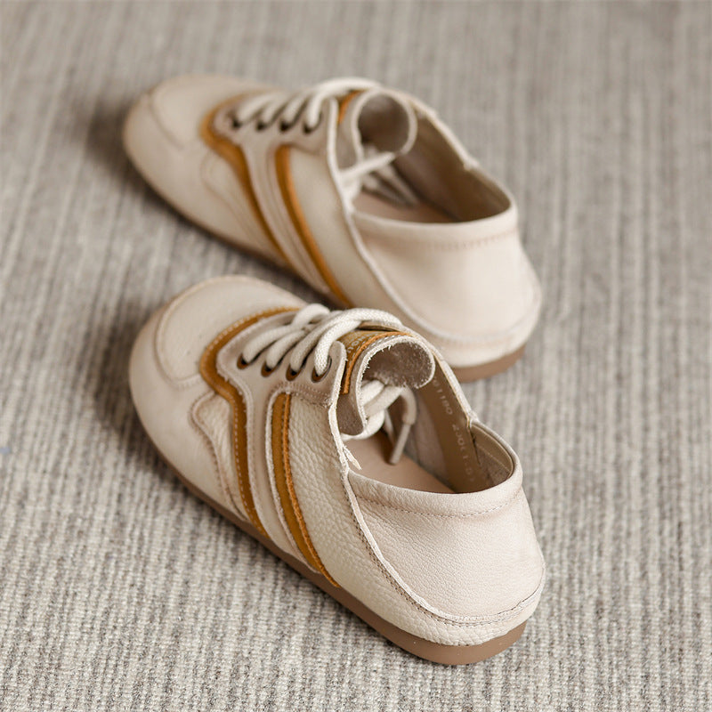 Women's Big Head Soft Bottom Wild Retro Women's Casual Shoes