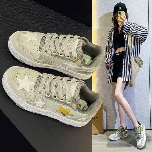 Collaboration West Lake Dragon Well Tea Green Unisex Design National Women's Sports Shoes