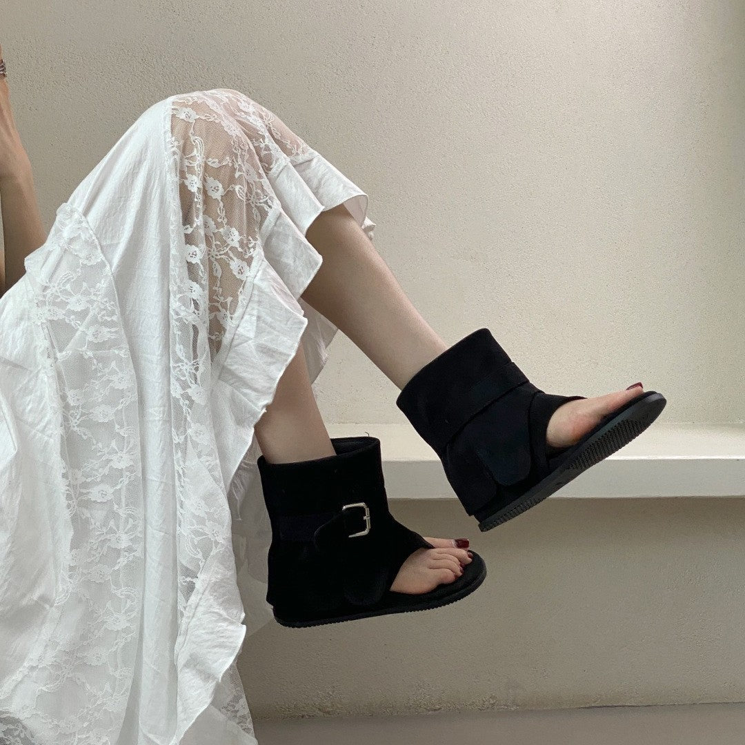 Women's Flat Summer Dress Bootie Temperament Wild Sandals