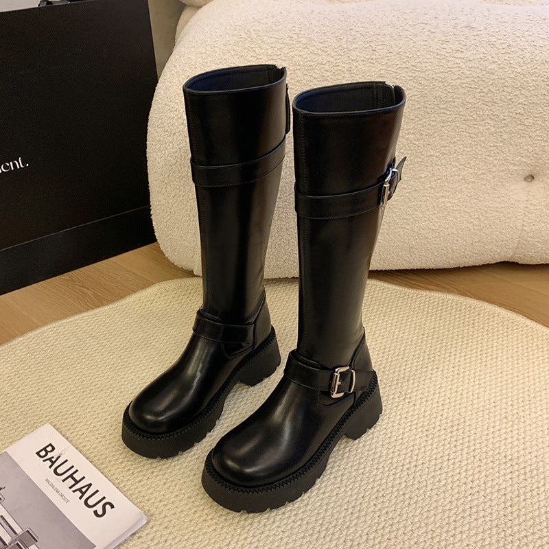 Fat Thick Leg High Big Tube Circumference Boots