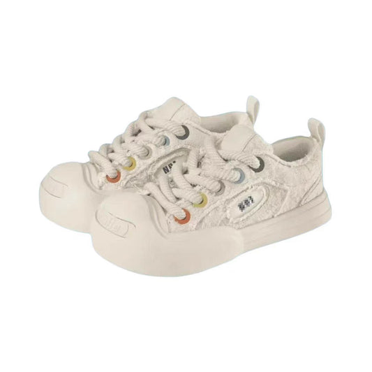 Women's Round Toe Big Head Thick Bottom Sneakers