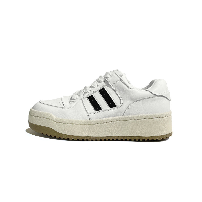 Women's Top Layer Cowhide Easy Wear Authentic Casual Shoes