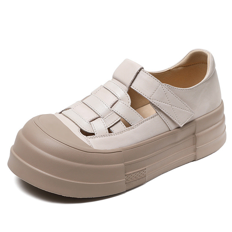 Women's Woven Roman Toe Cap Pitcher Plant Loafers