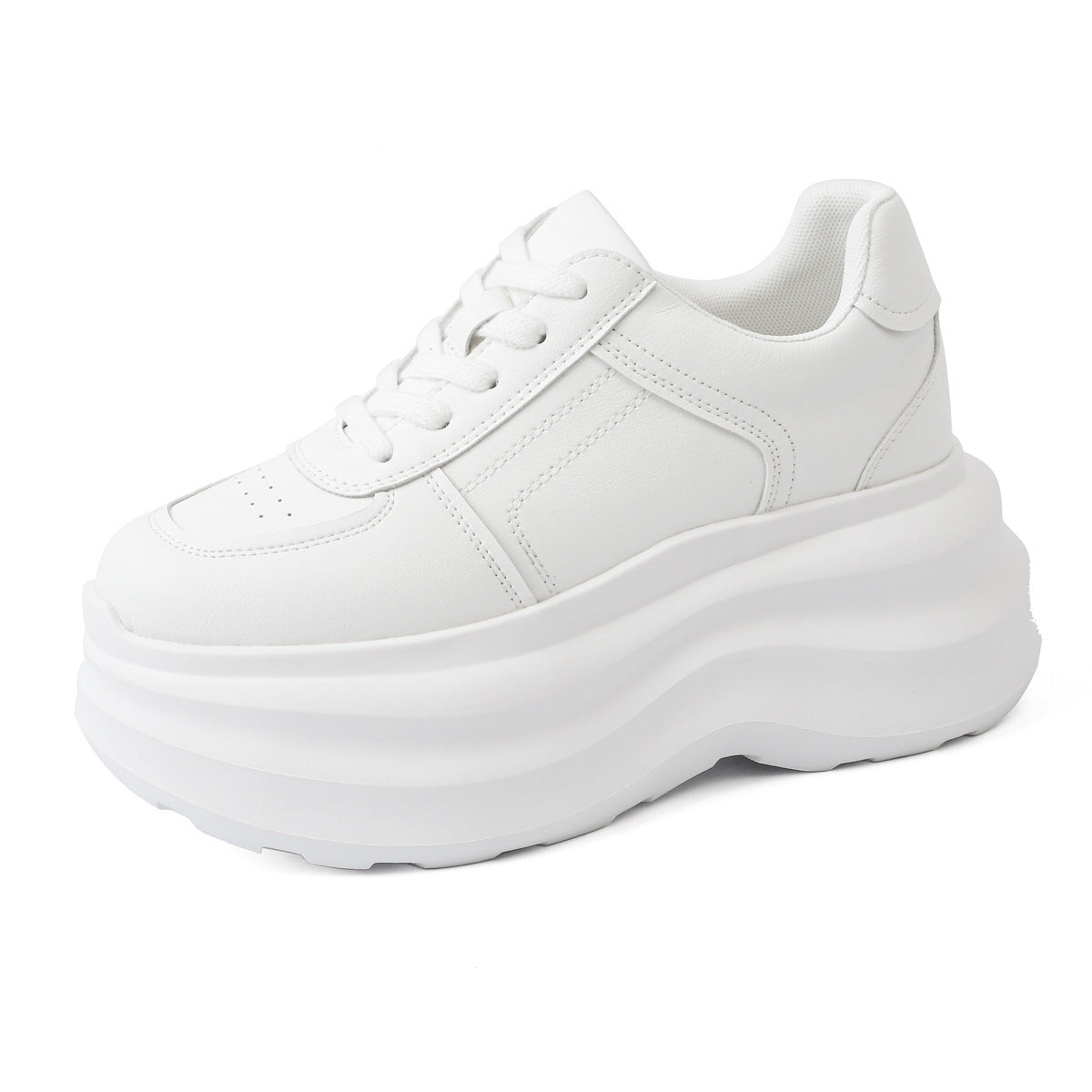 Women's Cm Height Increasing Insole Small White Women's Casual Shoes