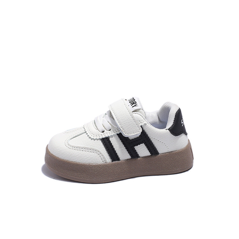 Children's Autumn White Korean Style Sports Running Kid's Sneakers