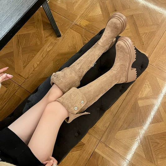 Women's Raise The Bottom Two-way Wear Over Knee Boots