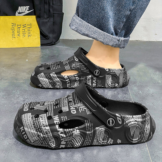 Men's Hole Summer Outdoor Garden Seaside Beach Sandals