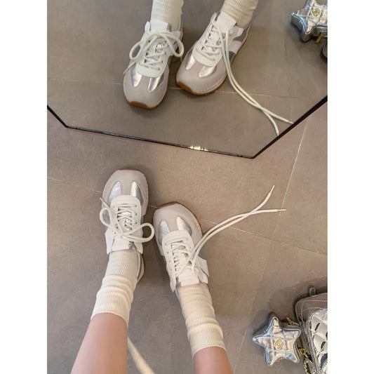 Thick-soled German Training Stitching Wire Jogging Sneakers