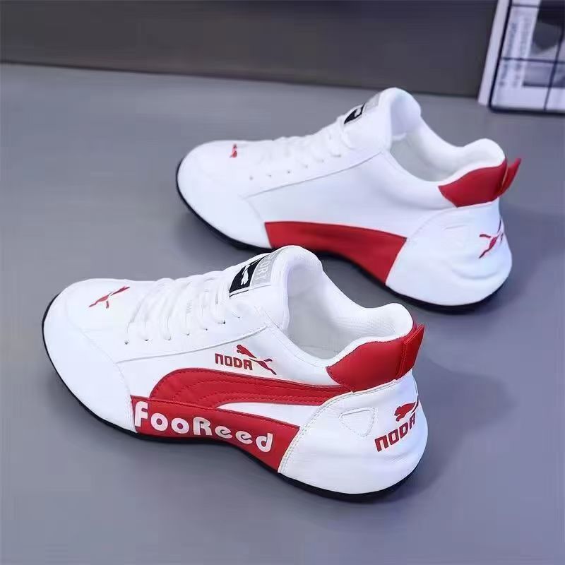 Women's & Men's Trendy Fashion Joker White Low-cut Lightweight Sneakers