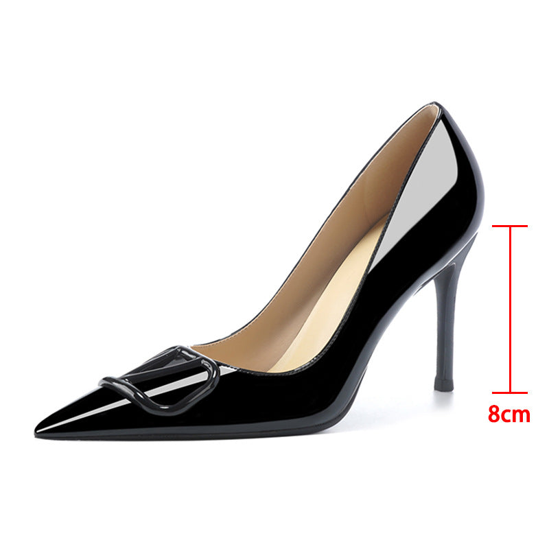 Women's Pumps Pointed Toe Shallow Mouth Stiletto High Not Tired Feet Heels