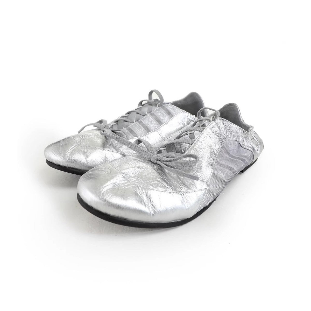 Women's Ballet Comfortable German Training Summer Bow Flat Stitching Lace Women's Casual Shoes