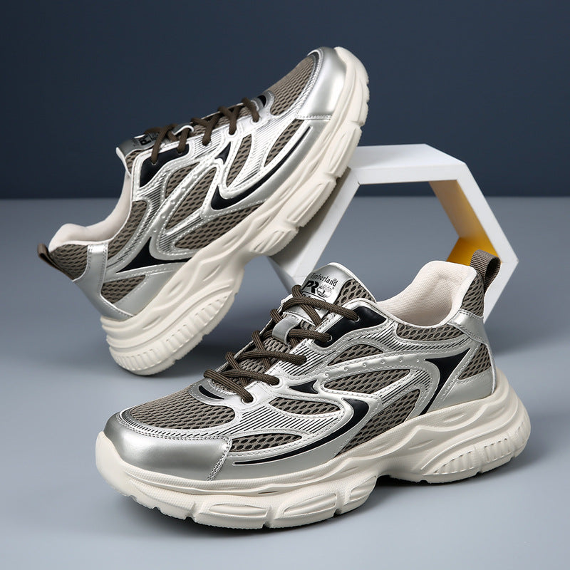 Men's Dad Outdoor Sports Breathable Lightweight High-grade Leather Shoes