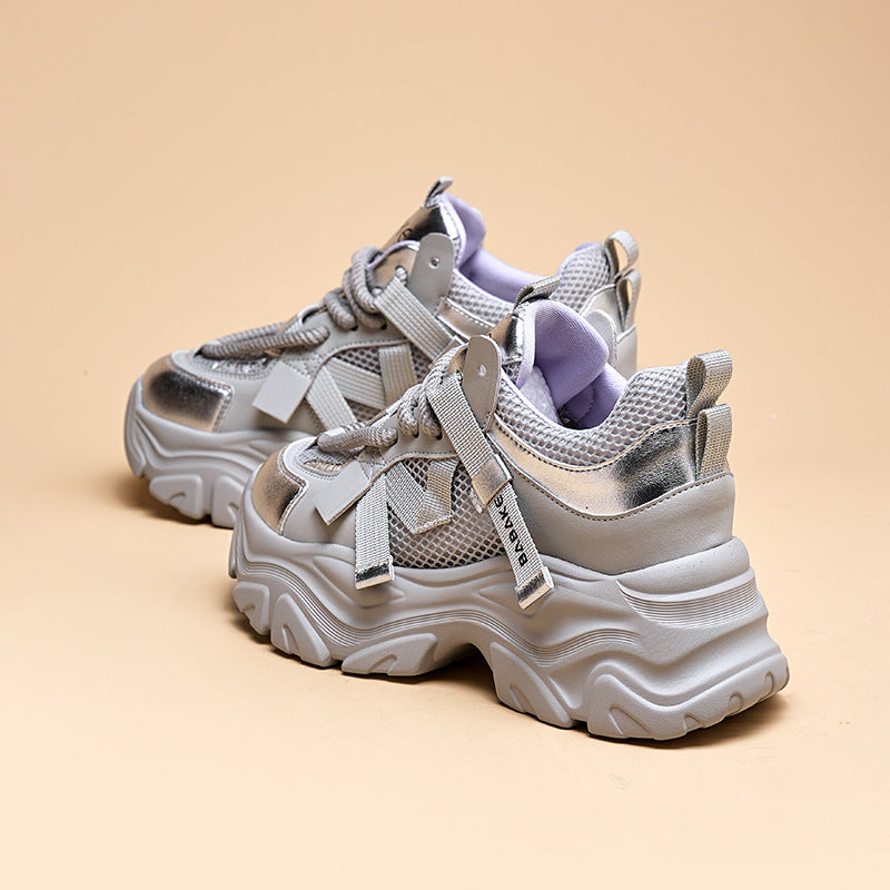 Women's Mesh Breathable Clunky Summer Fashion Platform Sneakers