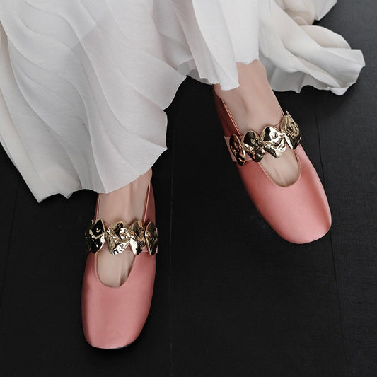 Mouth Pumps Round Head With Mary Jane Women's Fashion Shoes