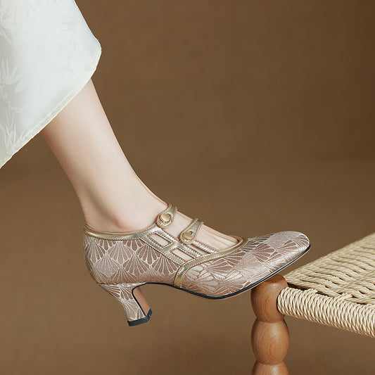 Genuine Chinese Elegant With Cheongsam Republic Of Women's Fashion Shoes
