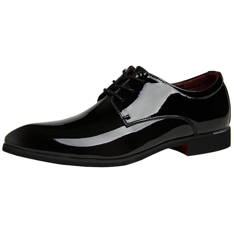 Pointed British Easy To Care Bright Leather Shoes