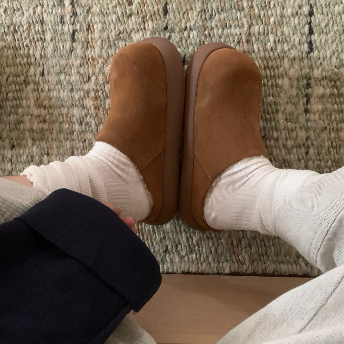 Women's Mulberry Slope Waterproof Thick Bottom Small Thick-soles Slippers