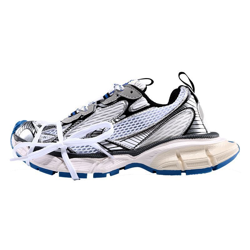 Women's & Men's Paris Black White Dad Ninth Generation Platform Height Sneakers