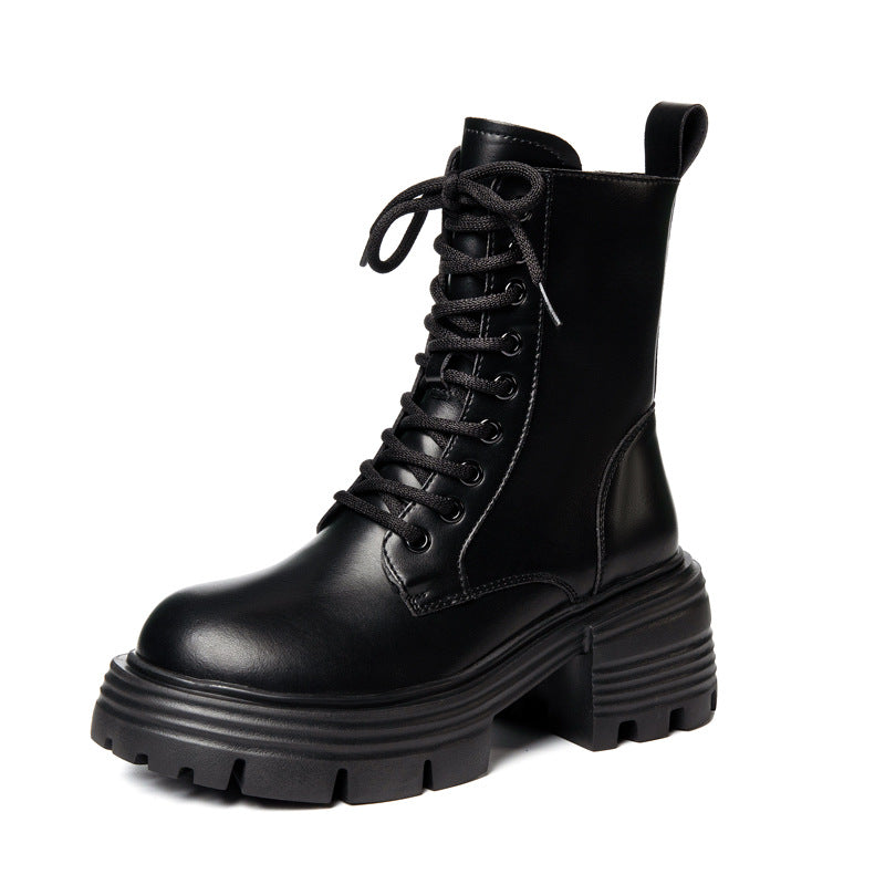 Women's Platform Martin Authentic British Style High Boots