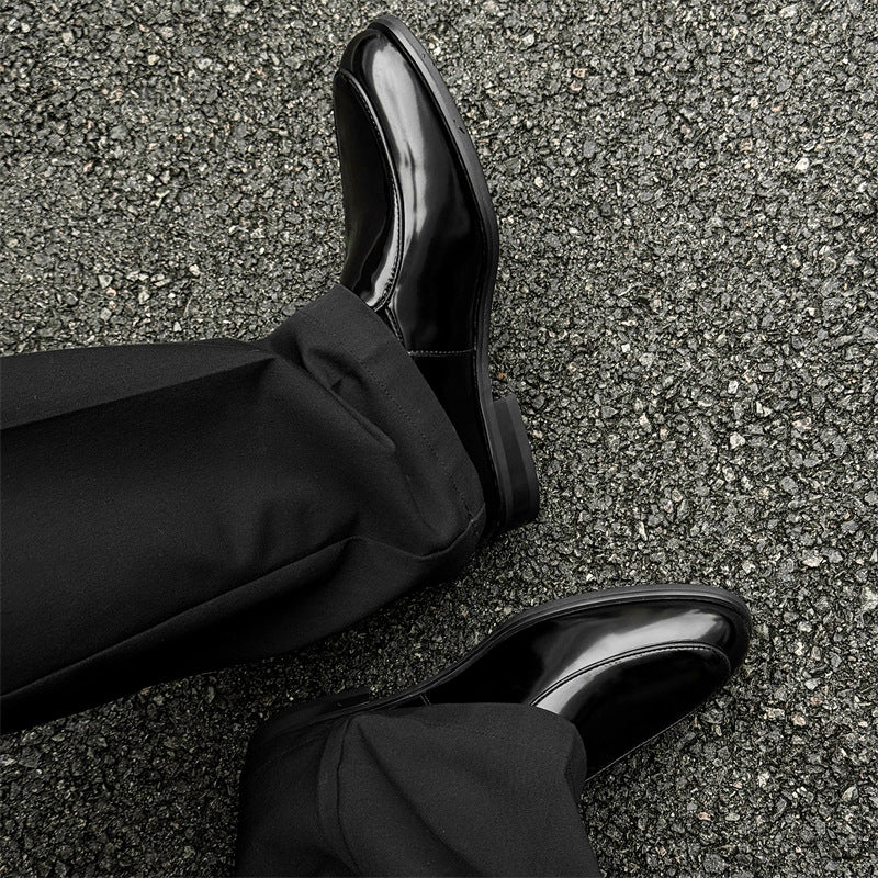 Formal Wear Business Commute Slip-on Cover Leather Shoes