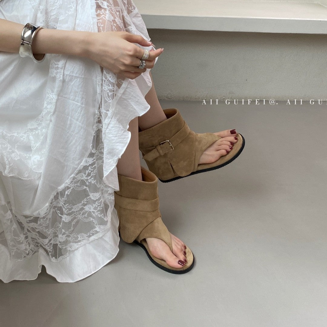 Women's Flat Summer Dress Bootie Temperament Wild Sandals