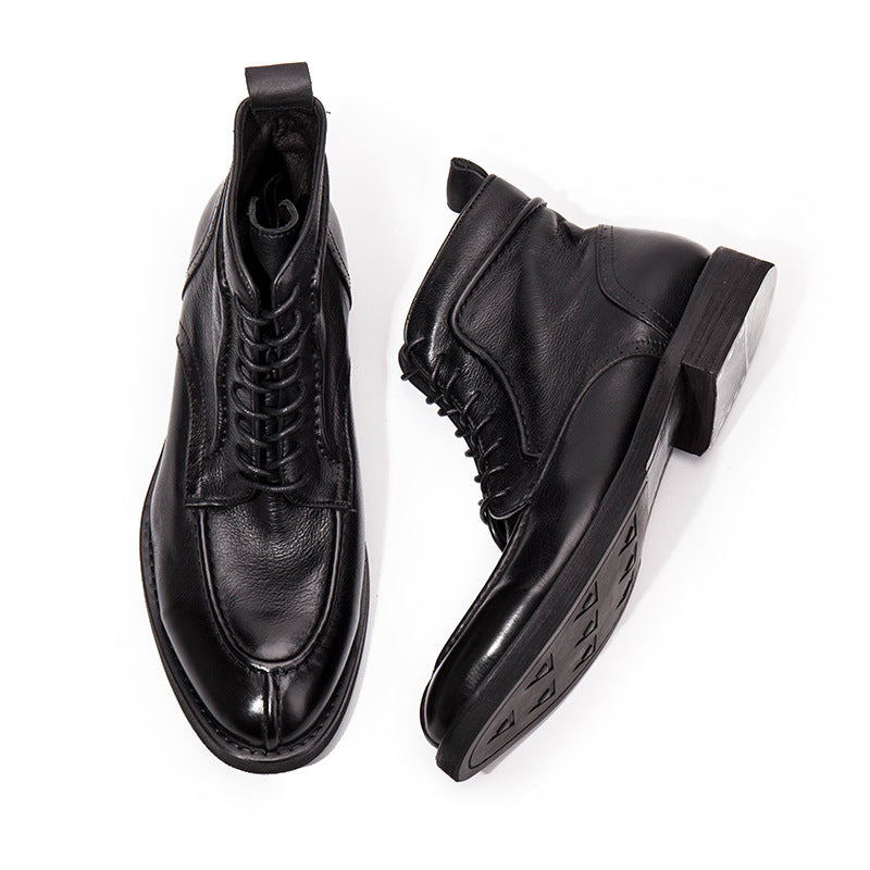 Men's Elegant Martin Working Cowhide Retro Boots