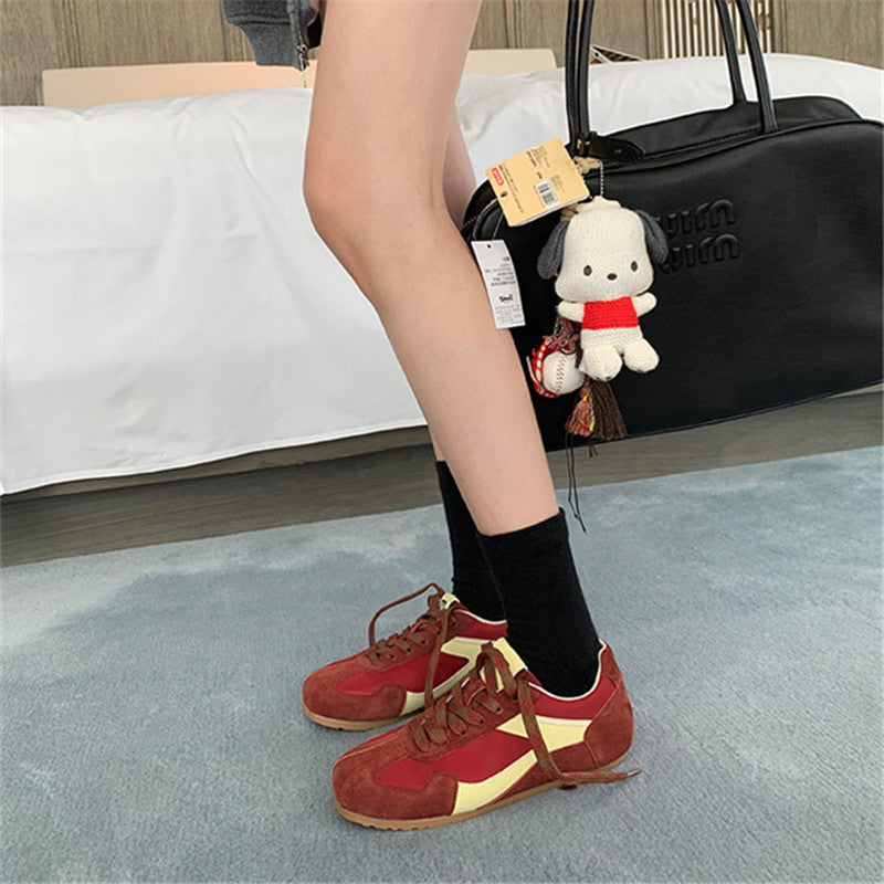 Women's Height Increasing Insole German Training White Casual Shoes