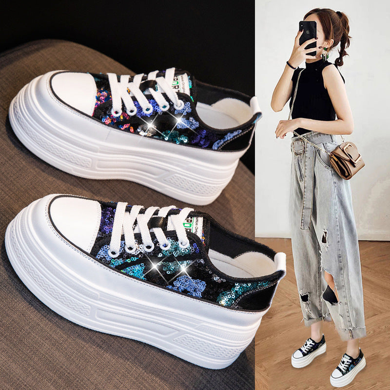 Women's Platform Height Increasing Versatile Breathable Mesh Women's Casual Shoes
