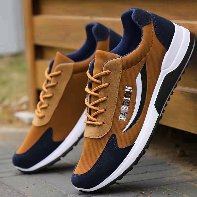 Men's Breathable Platform Korean Style Trendy Plus Sneakers