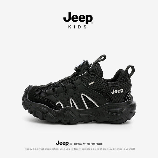 Children's Boys Autumn Soft Bottom Outdoor Green Sneakers