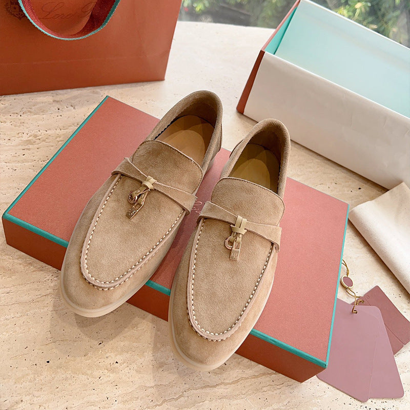 Women's British Style Slip-on Soft Bottom Pumps Women's Casual Shoes